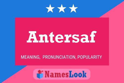 ملصق اسم Antersaf