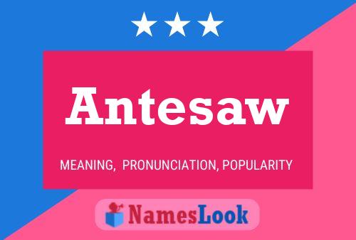 ملصق اسم Antesaw