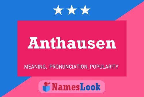 ملصق اسم Anthausen