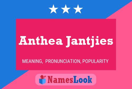 ملصق اسم Anthea Jantjies