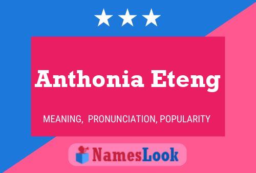 ملصق اسم Anthonia Eteng