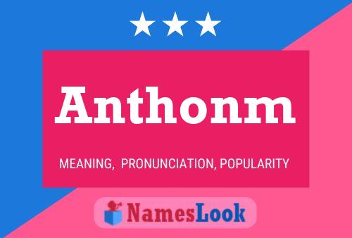 ملصق اسم Anthonm