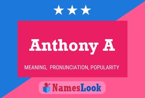 ملصق اسم Anthony A