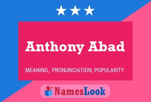 ملصق اسم Anthony Abad