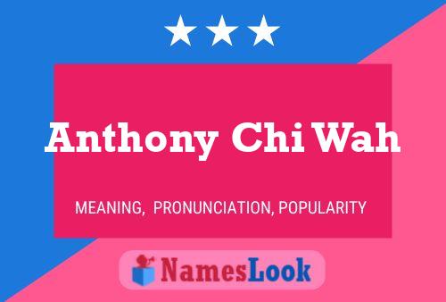 ملصق اسم Anthony Chi Wah