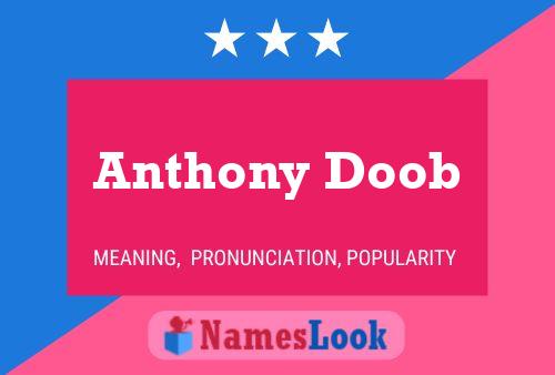 ملصق اسم Anthony Doob