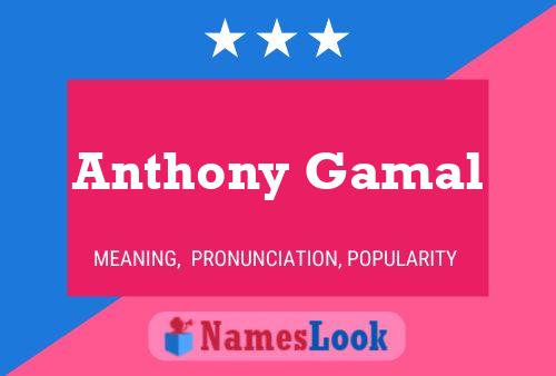 ملصق اسم Anthony Gamal