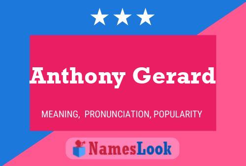 ملصق اسم Anthony Gerard