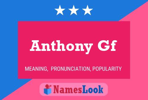 ملصق اسم Anthony Gf