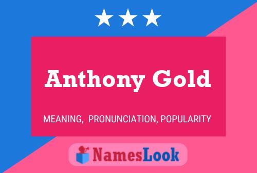 ملصق اسم Anthony Gold