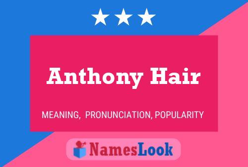 ملصق اسم Anthony Hair