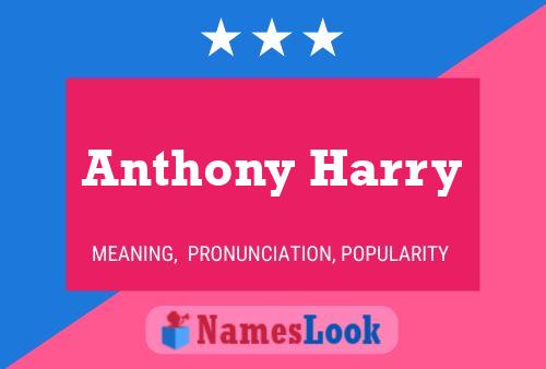 ملصق اسم Anthony Harry