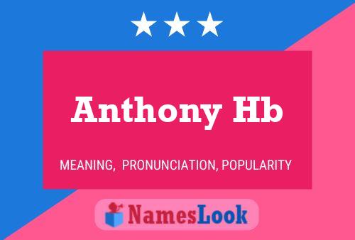 ملصق اسم Anthony Hb