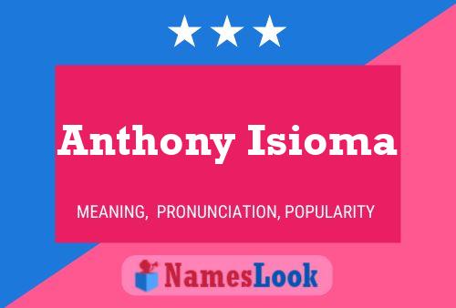 ملصق اسم Anthony Isioma