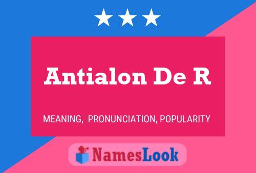 ملصق اسم Antialon De R