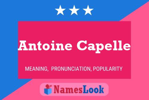 ملصق اسم Antoine Capelle