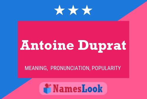 ملصق اسم Antoine Duprat