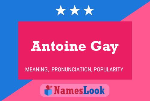 ملصق اسم Antoine Gay