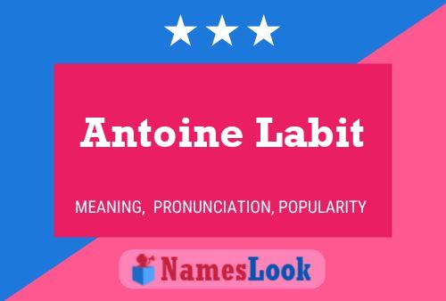 ملصق اسم Antoine Labit