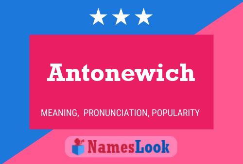 ملصق اسم Antonewich