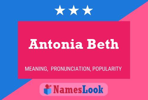 ملصق اسم Antonia Beth