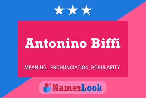 ملصق اسم Antonino Biffi