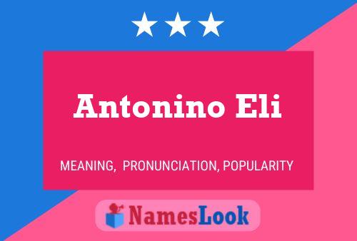 ملصق اسم Antonino Eli