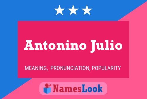 ملصق اسم Antonino Julio