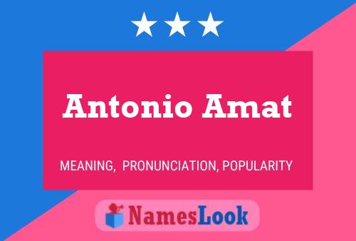 ملصق اسم Antonio Amat