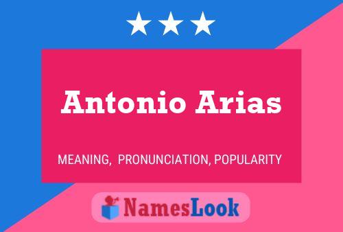 ملصق اسم Antonio Arias