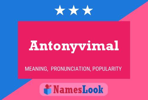 ملصق اسم Antonyvimal