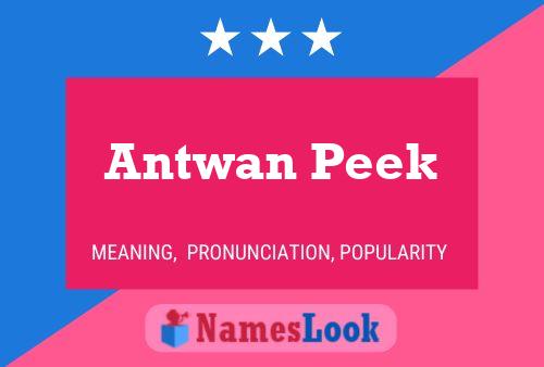 ملصق اسم Antwan Peek