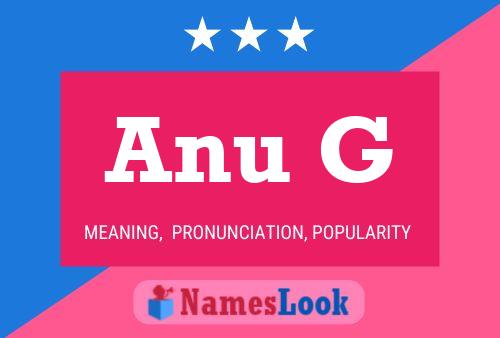 ملصق اسم Anu G