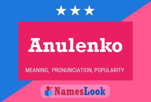 ملصق اسم Anulenko