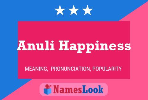 ملصق اسم Anuli Happiness