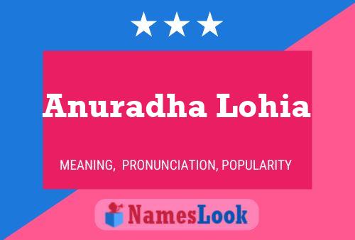 ملصق اسم Anuradha Lohia