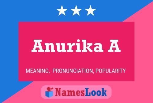 ملصق اسم Anurika A