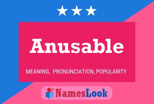 ملصق اسم Anusable