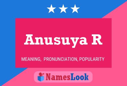 ملصق اسم Anusuya R