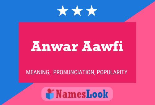 ملصق اسم Anwar Aawfi