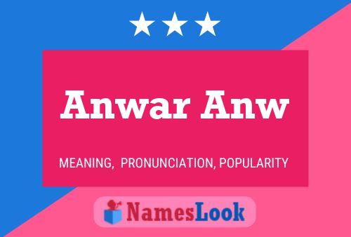 ملصق اسم Anwar Anw