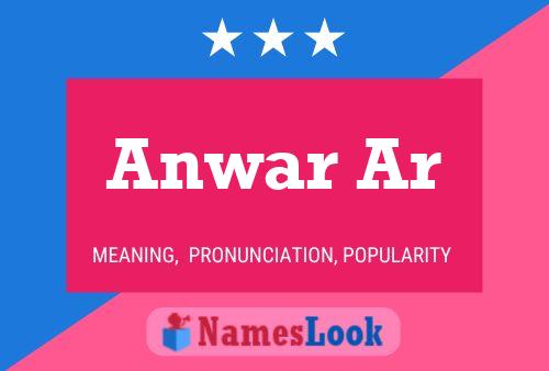 ملصق اسم Anwar Ar