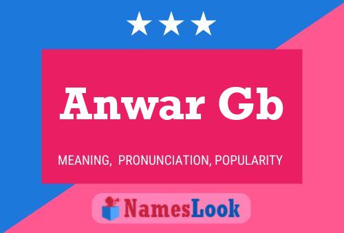 ملصق اسم Anwar Gb