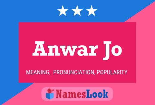 ملصق اسم Anwar Jo