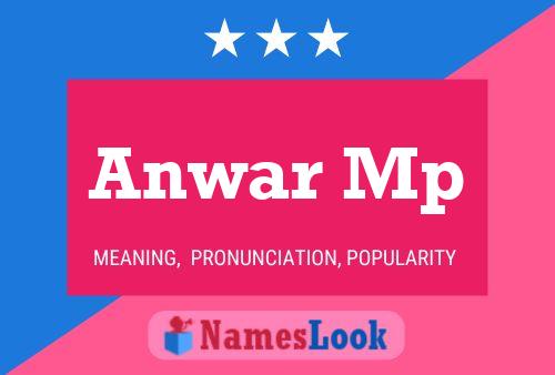 ملصق اسم Anwar Mp