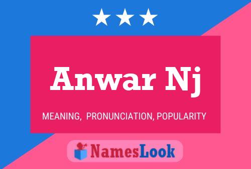 ملصق اسم Anwar Nj