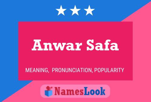 ملصق اسم Anwar Safa