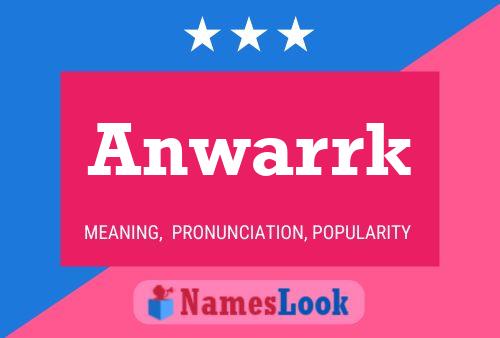 ملصق اسم Anwarrk