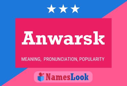 ملصق اسم Anwarsk