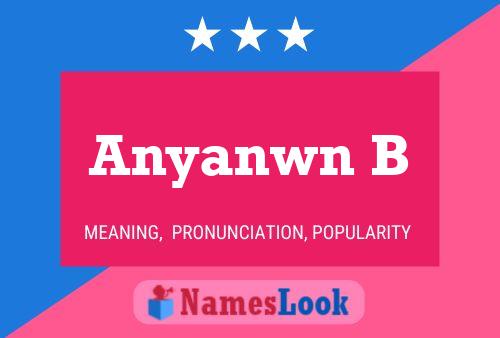 ملصق اسم Anyanwn B